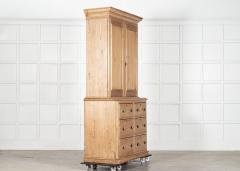 19thC English Pine Linen Cupboard - 4419924