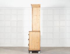 19thC English Pine Linen Cupboard - 4419928