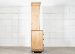 19thC English Pine Linen Cupboard - 4419929