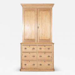 19thC English Pine Linen Cupboard - 4419962