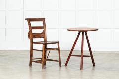 19thC English Pine Primitive Cricket Table - 3446374