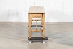 19thC English Pine Work Table - 4270665