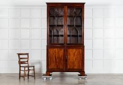 19thC English Regency Mahogany Glazed Bookcase - 3904886
