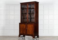 19thC English Regency Mahogany Glazed Bookcase - 3904887