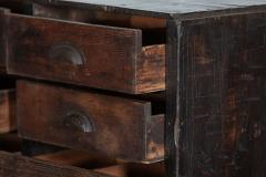 19thC English Scratch Built Pine Bank Drawers - 2793215
