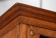 19thC English Tall Oak Glazed Bookcase Cabinet - 2758214