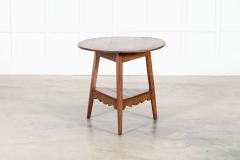 19thC English Vernacular Elm Cricket Table - 4039672