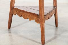 19thC English Vernacular Elm Cricket Table - 4039673
