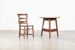 19thC English Vernacular Elm Cricket Table - 4039676