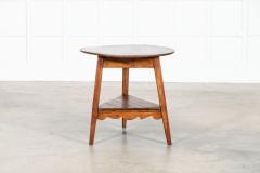 19thC English Vernacular Elm Cricket Table - 4039677