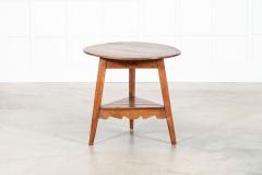 19thC English Vernacular Elm Cricket Table - 4039678