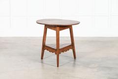 19thC English Vernacular Elm Cricket Table - 4039679