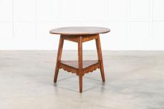 19thC English Vernacular Elm Cricket Table - 4039680
