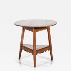 19thC English Vernacular Elm Cricket Table - 4040506