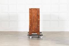 19thC English Walnut Campaign Chest Drawers - 4393955