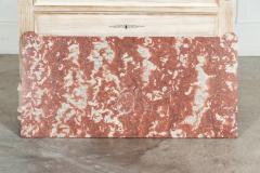 19thC French Bleached Fruitwood Marble Commode - 3228955