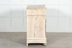 19thC French Bleached Fruitwood Marble Commode - 3228961