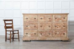 19thC French Dry Scraped Bank of Pine Drawers - 2844019