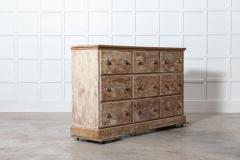 19thC French Dry Scraped Bank of Pine Drawers - 2844020