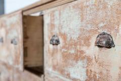 19thC French Dry Scraped Bank of Pine Drawers - 2844021