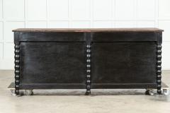 19thC French Ebonised Beech Shop Counter - 3676069