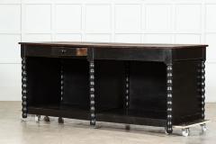 19thC French Ebonised Beech Shop Counter - 3676071
