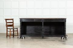 19thC French Ebonised Beech Shop Counter - 3676072