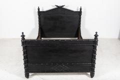 19thC French Ebonised Faux Bamboo Bedroom Suite - 2263489