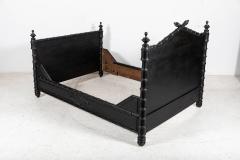 19thC French Ebonised Faux Bamboo Bedroom Suite - 2263493