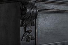 19thC French Ebonised Fruitwood Marble Commode - 4257101