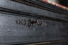 19thC French Ebonised Fruitwood Marble Commode - 4257103