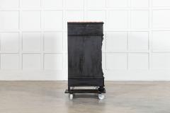 19thC French Ebonised Fruitwood Marble Commode - 4257104