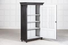 19thC French Ebonised Glazed Display Cabinet - 2689471