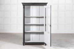 19thC French Ebonised Glazed Display Cabinet - 2689474