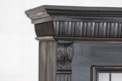 19thC French Ebonised Glazed Display Cabinet - 2689479