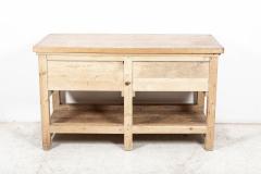 19thC French Elm Top Bakers Prep Table - 2487083
