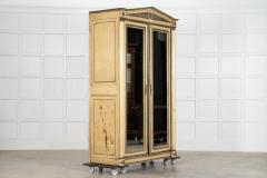 19thC French Empire Painted Oak Armoire - 4470107