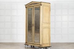 19thC French Empire Painted Oak Armoire - 4470109