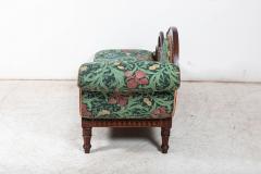 19thC French Empire Walnut Chaise Lounge Daybed - 2642690