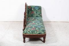 19thC French Empire Walnut Chaise Lounge Daybed - 2642695