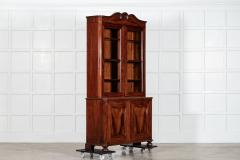 19thC French Flame Mahogany Glazed Bookcase - 4024712
