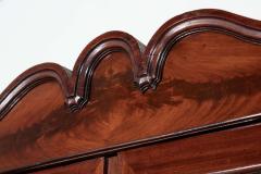 19thC French Flame Mahogany Glazed Bookcase - 4024721