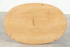 19thC French Fruitwood Pine Oval Table - 3611090