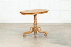 19thC French Fruitwood Pine Oval Table - 3611094