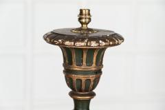 19thC French Gilt Green Painted Floor Lamp - 2989663