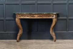 19thC French Giltwood Faux Marble Console Table - 2005675