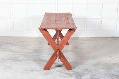 19thC French Gypsy Trestle Table - 2665336