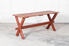 19thC French Gypsy Trestle Table - 2665342