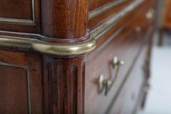 19thC French Louis XVI Style Mahogany Brass Mounted Commode - 2303356