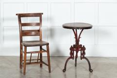 19thC French Mahogany Cast Iron Side Table - 3342619